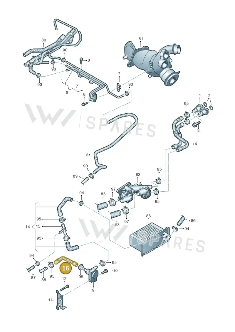 1K0121063S — Skoda Rapid (2012-2022) diagram 672121170, position 16