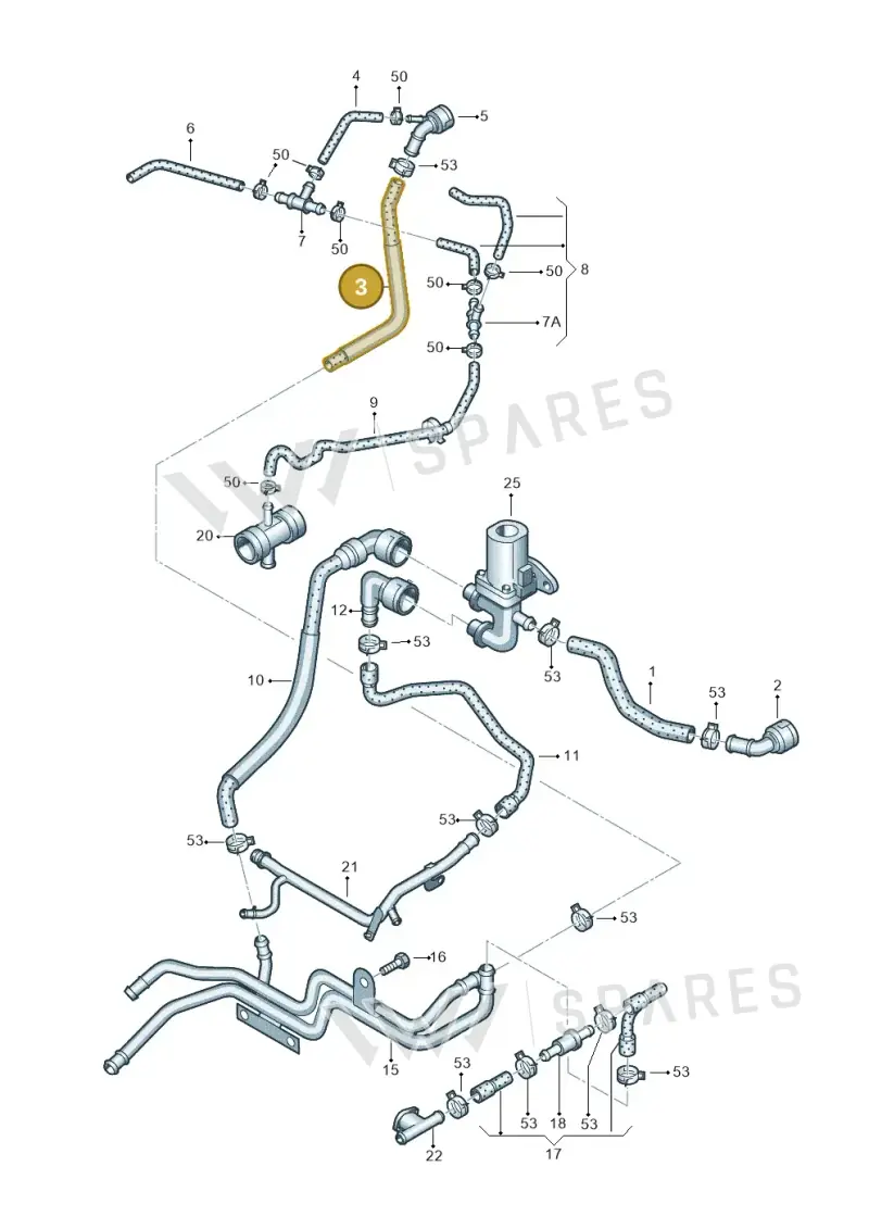 1K0121157CQ — Skoda Octavia ambiente (2008-2013) diagram 409121190, position 3