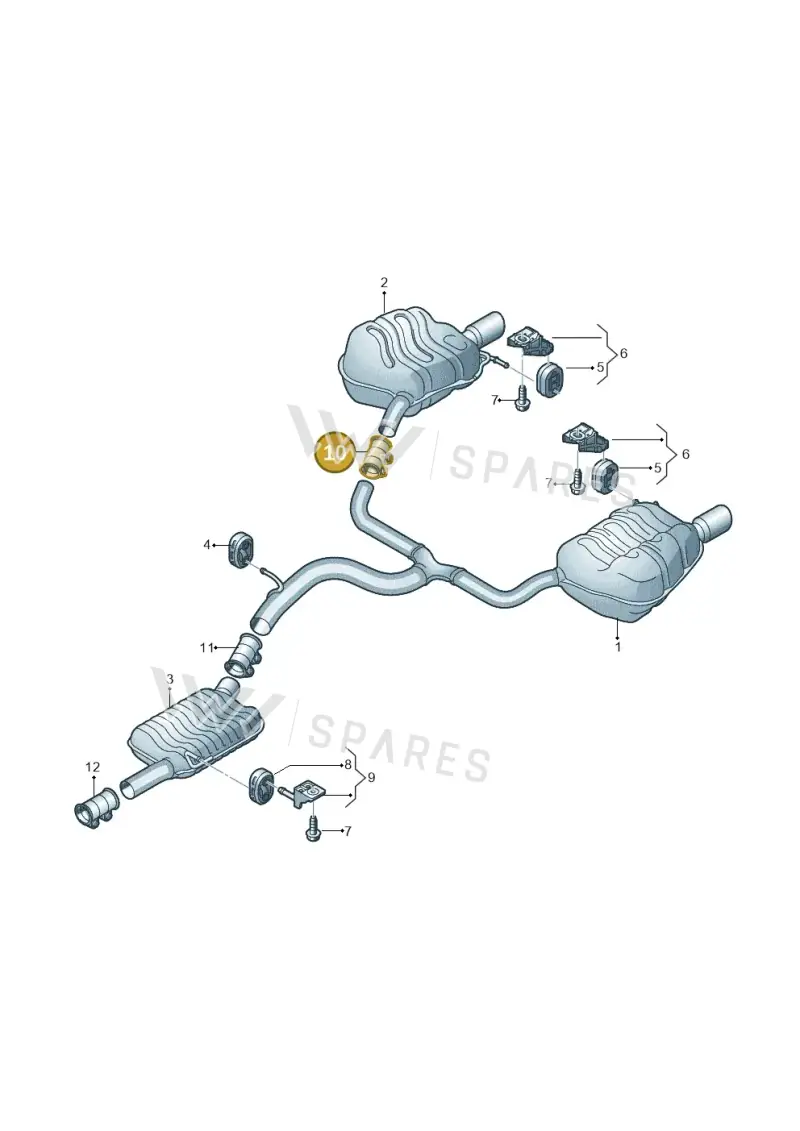 1K0253141L — Skoda Octavia (2019-2024) diagram 754253950, position 10