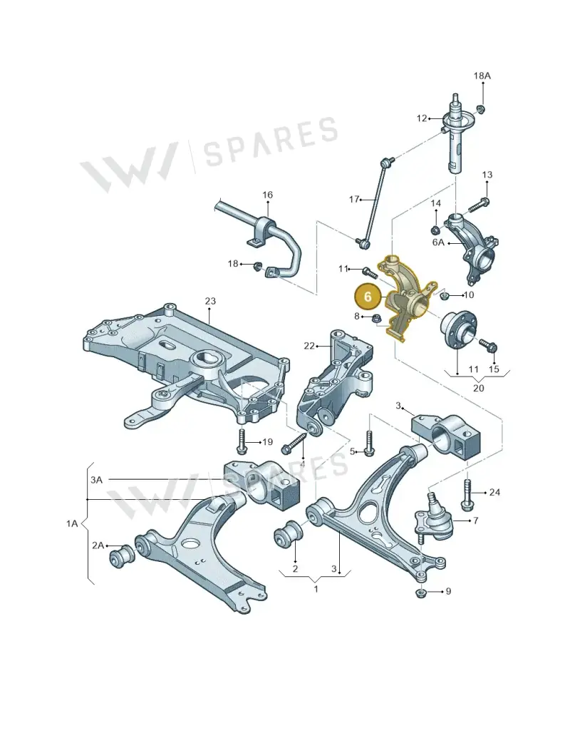 1K0407255T — Skoda Yeti (2009-2013) diagram 409407000, position 6