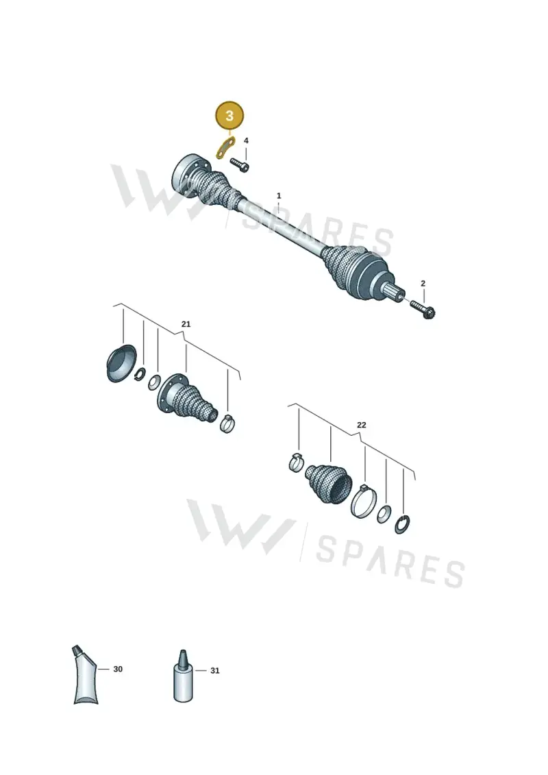 1K0407357B — Skoda Kodiaq (2024-) diagram 5h0501010, position 3