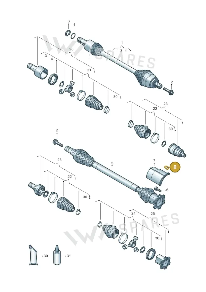 1K0407407 — Skoda Kodiaq (2024-) diagram 827407390, position 8