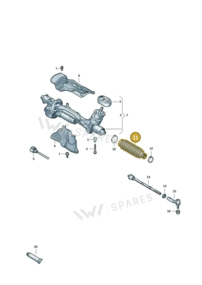 1K0423831B — Skoda Kodiaq (2024-) diagram 2gk423050, position 11