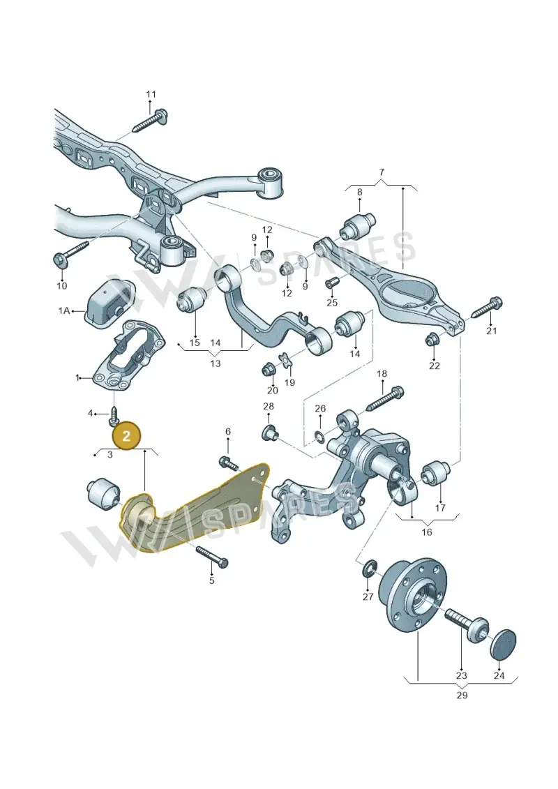 1K0505224K — Skoda Yeti (2013-2017) diagram 460505100, position 2