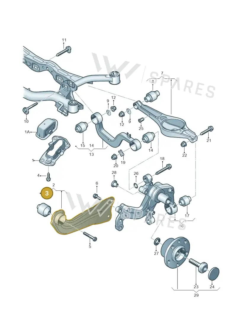 1K0505541D — Skoda Yeti (2013-2017) diagram 460505100, position 3
