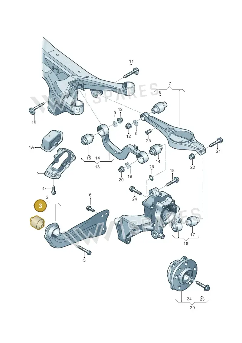 1K0505541D — Skoda Yeti (2013-2017) diagram 460505300, position 3
