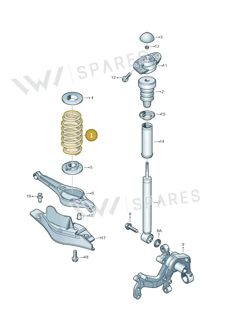 1K0511115CD — Skoda Octavia ambiente (2008-2013) diagram 409511000, position 1