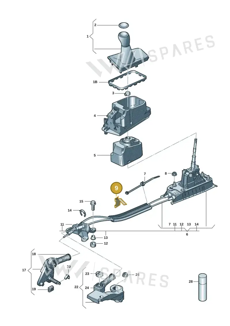 1K0711637 — Skoda Fabia (2021-) diagram 6vn711030, position 9