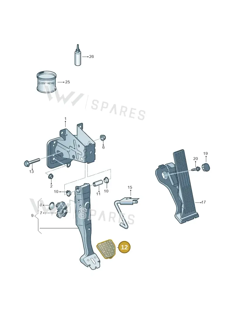 1K07211314J4 — Skoda Yeti (2013-2017) diagram 632721600, position 12