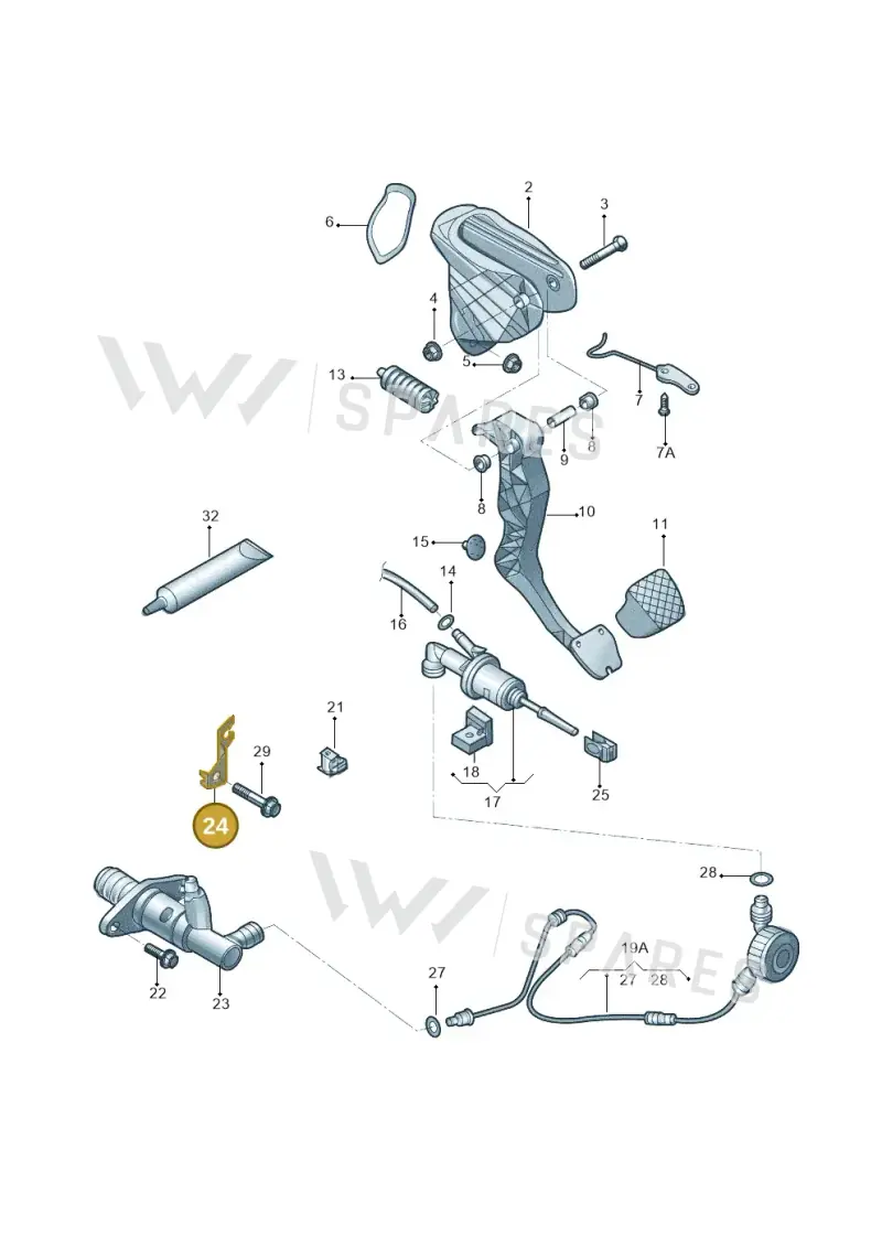 1K0721487C — Skoda OCTAVIA           "CN."07> (2007-) diagram 446721250, position 24