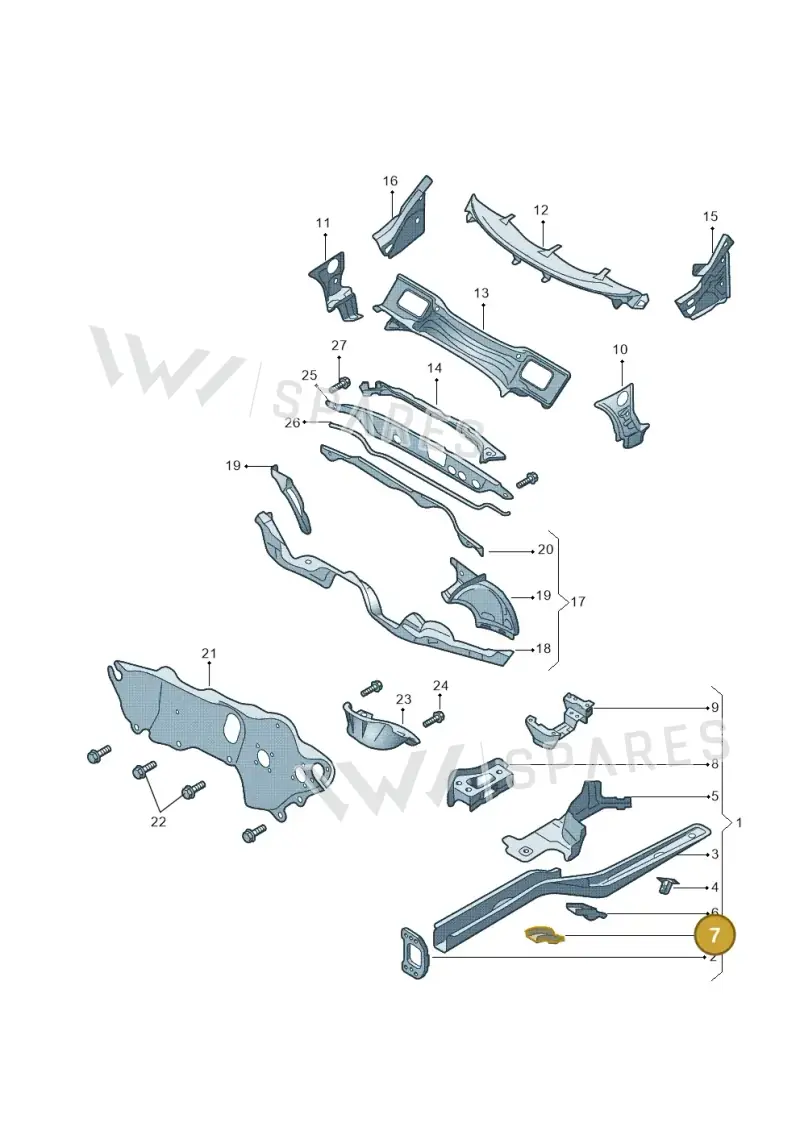 1K0803128 — Skoda Yeti (2013-2017) diagram 666803000, position 7