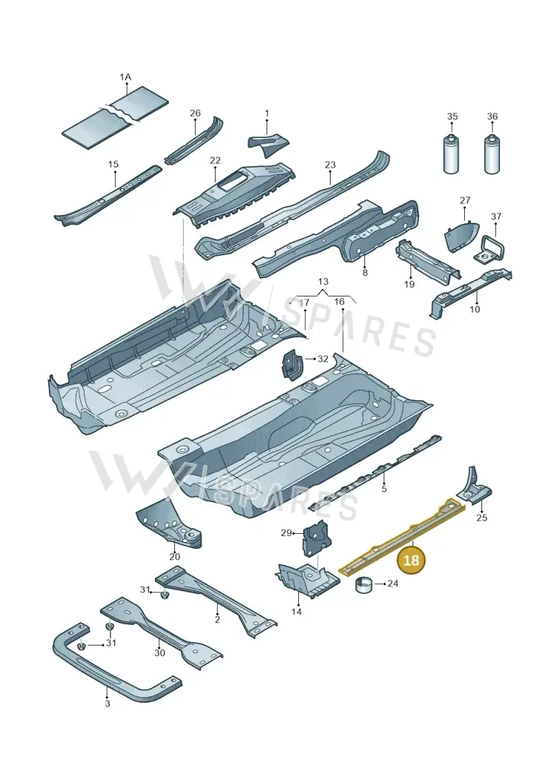 1K0803226A — Skoda Yeti (2013-2017) diagram 409803100, position 18