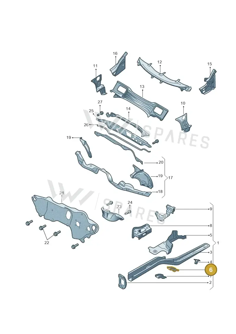 1K0804055A — Skoda Yeti (2013-2017) diagram 666803000, position 6