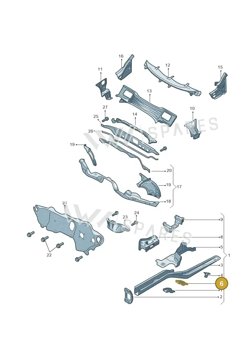 1K0804056 — Skoda Yeti (2013-2017) diagram 666803000, position 6