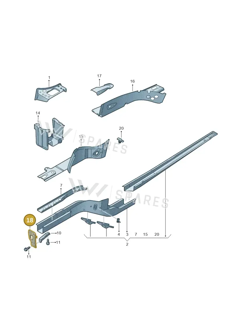 1K0804182B — Skoda Superb (2013-2015) diagram 634803000, position 18