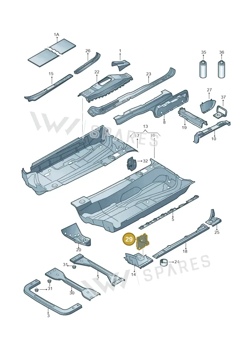 1K0804798A — Skoda Yeti (2013-2017) diagram 409803100, position 29