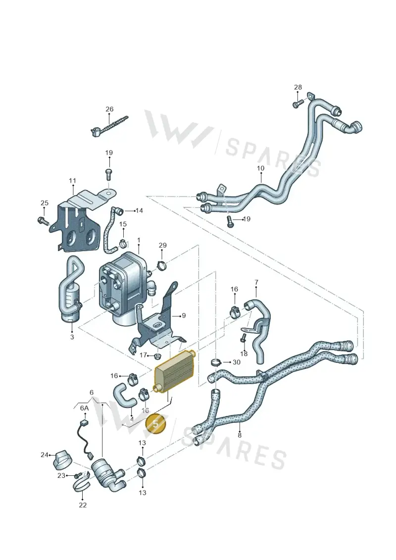 1K0819193 — Skoda Yeti (2013-2017) diagram 634819700, position 5