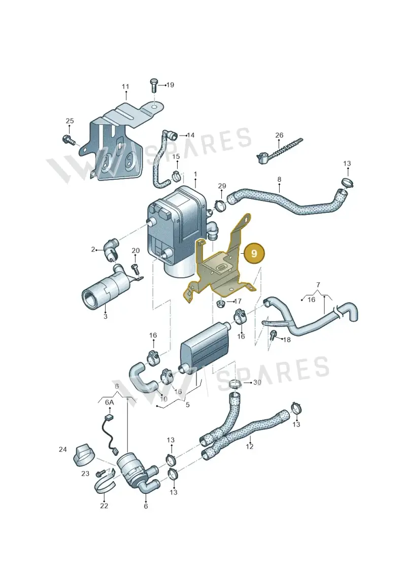 1K0819471AC — Skoda Superb (2013-2015) diagram 649819700, position 9