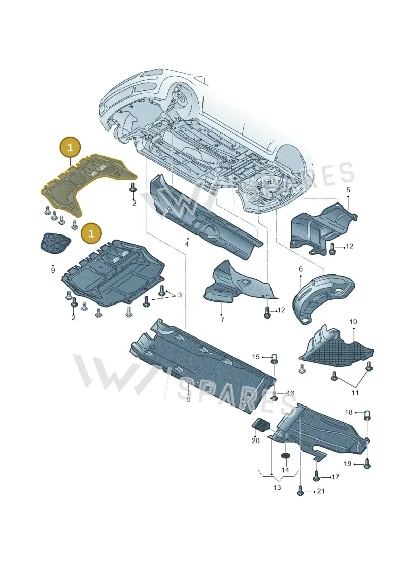 1K0825235AD — Skoda Superb (2013-2015) diagram 768825100, position 1