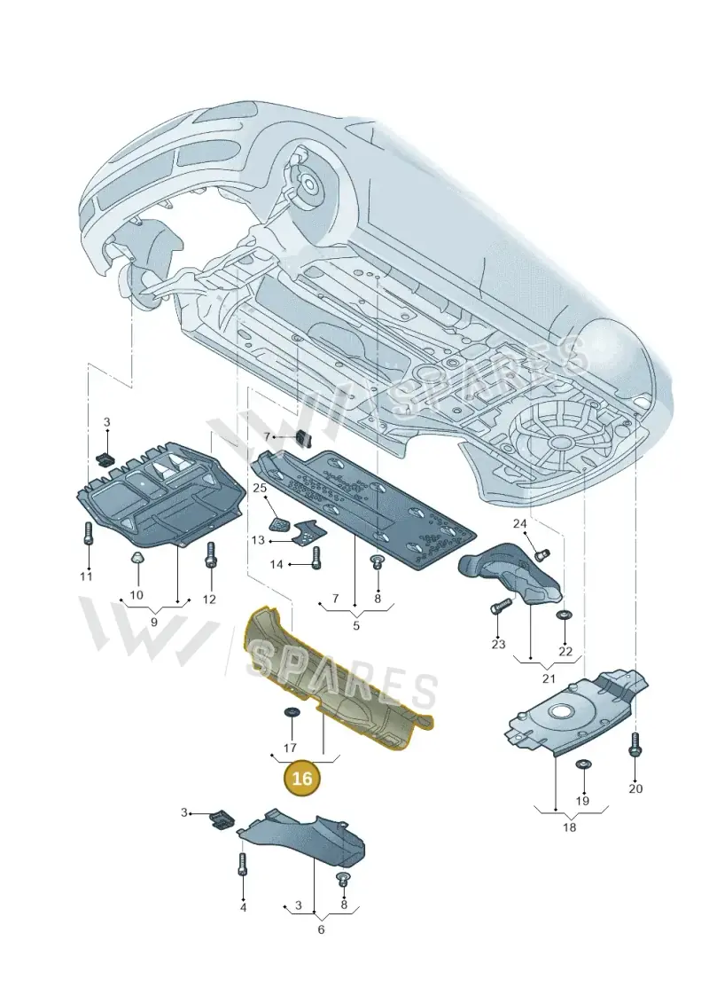1K0825671N — Skoda OCTAVIA           "CN."07> (2007-) diagram 617825100, position 16