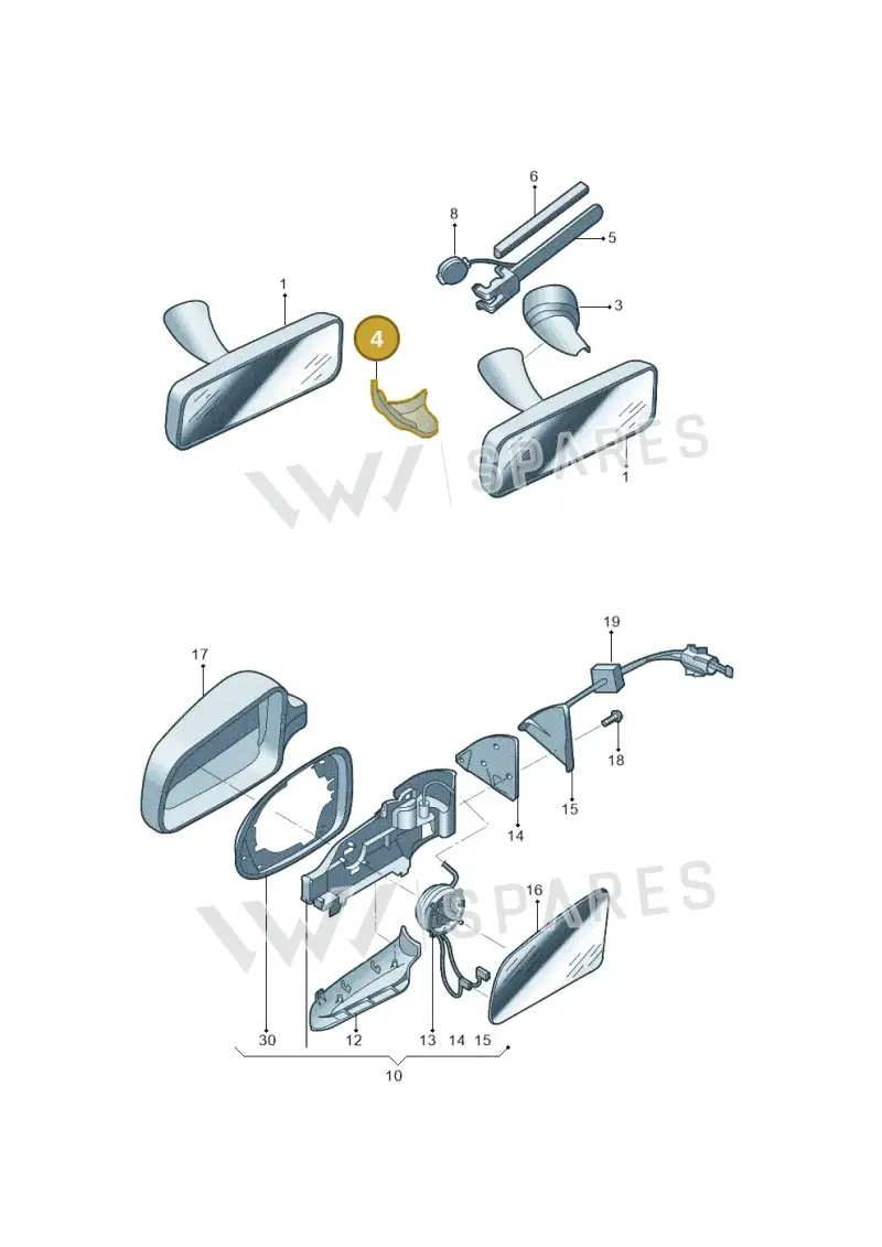 1K08585489B9 — Skoda Yeti (2013-2017) diagram 767857400, position 4