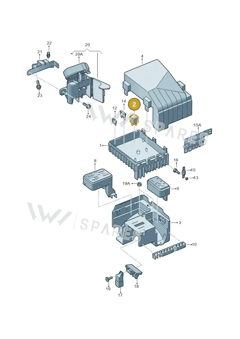 1K0906381 — Skoda Octavia ambiente (2008-2013) diagram 409937200, position 2