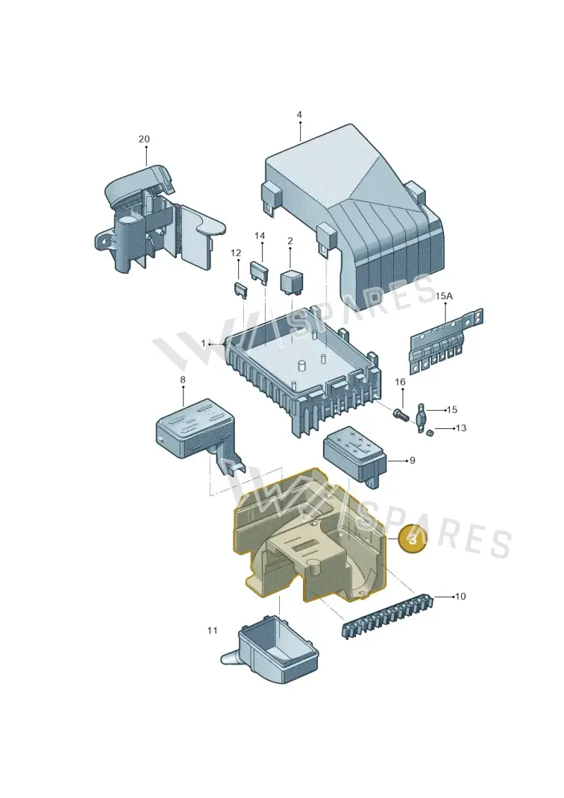 1K0907361C — Skoda Superb Ambition (2009-2015) diagram 617937200, position 3