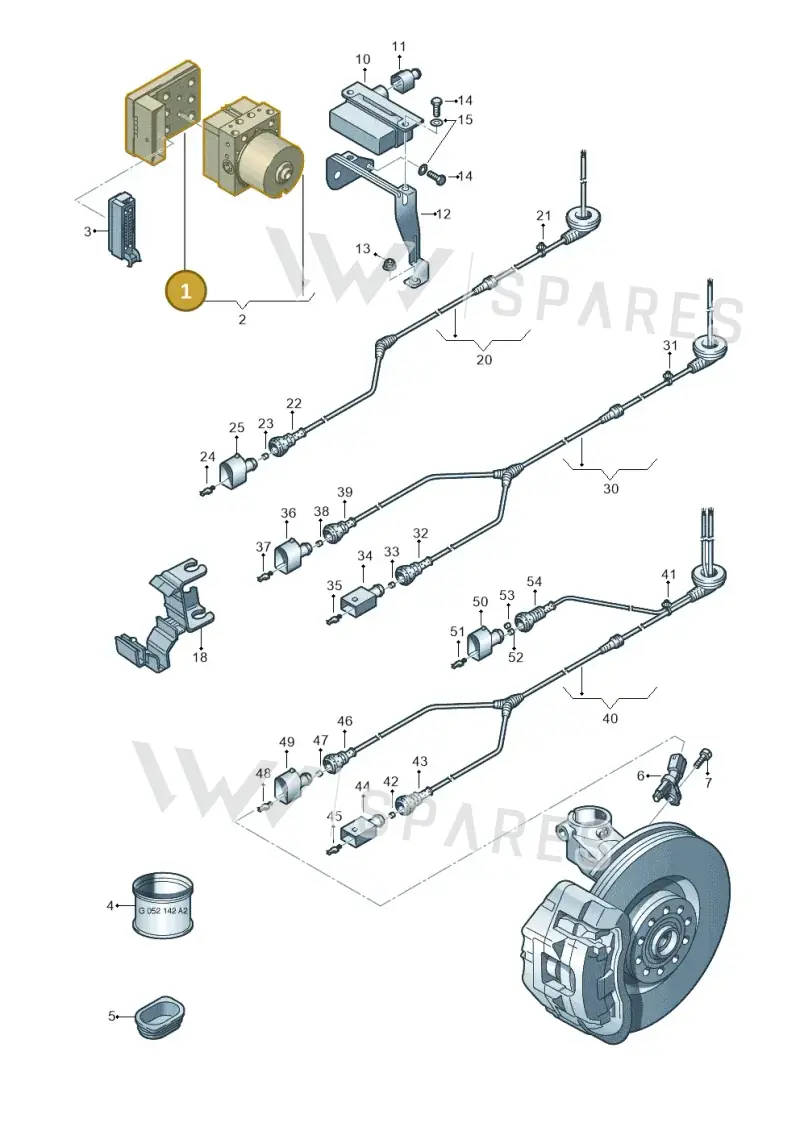 1K0907375AK — Skoda Yeti (2013-2017) diagram 419927000, position 1