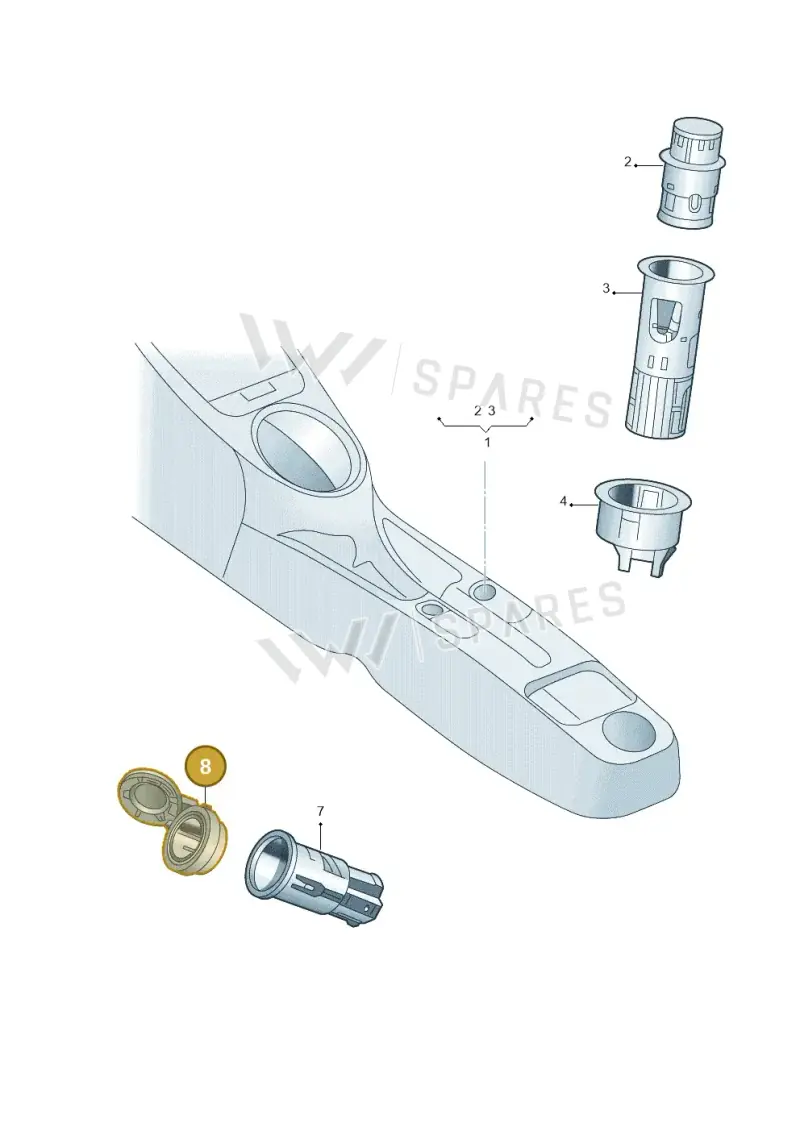 1K0919341M9B9 — Skoda FABIA/COMBI NF         07> (2006-) diagram 481919700, position 8