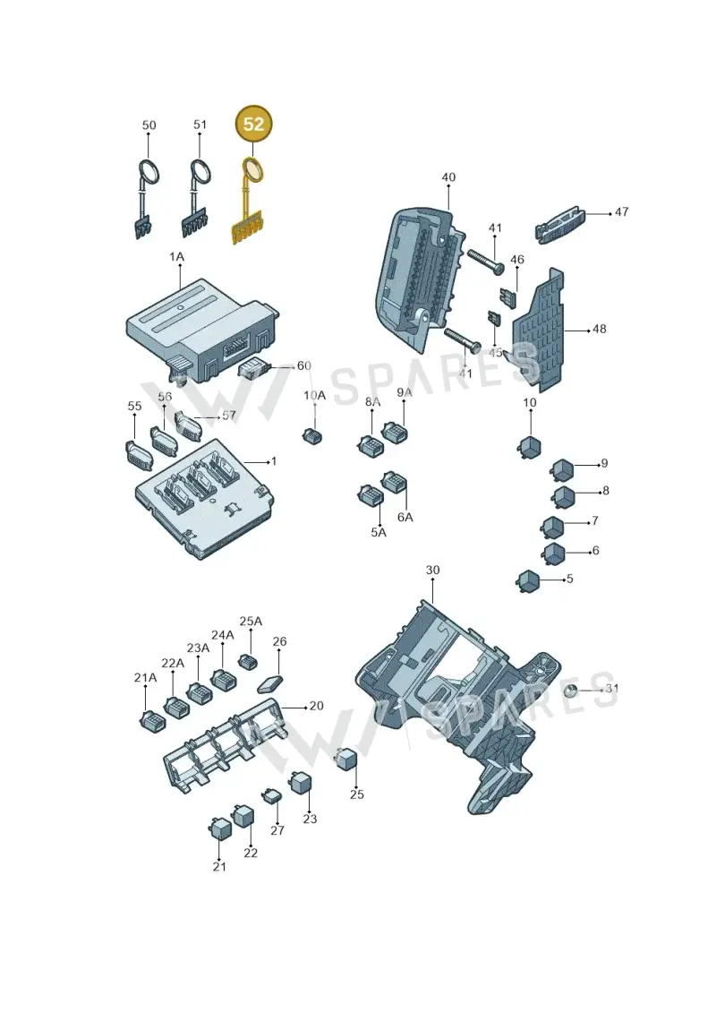1K0937524 — Skoda Yeti (2013-2017) diagram 767937000, position 52
