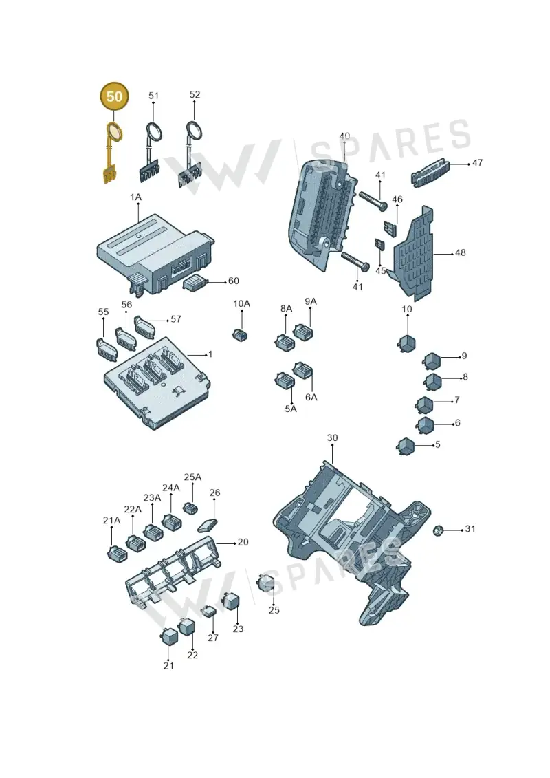 1K0937524B — Skoda Yeti (2013-2017) diagram 767937000, position 50