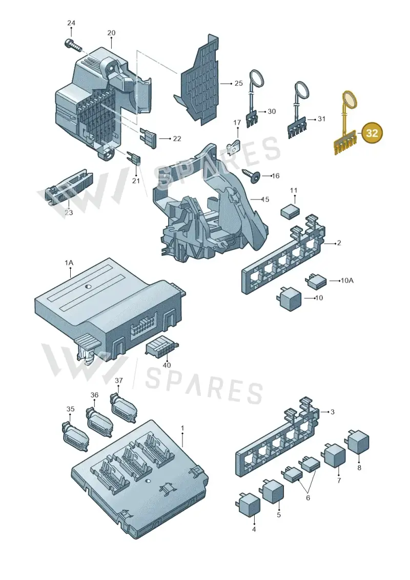 1K0937524E — Skoda Superb Ambition (2009-2015) diagram 632937000, position 32