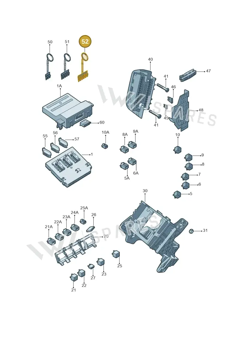 1K0937524E — Skoda Yeti (2013-2017) diagram 767937000, position 52