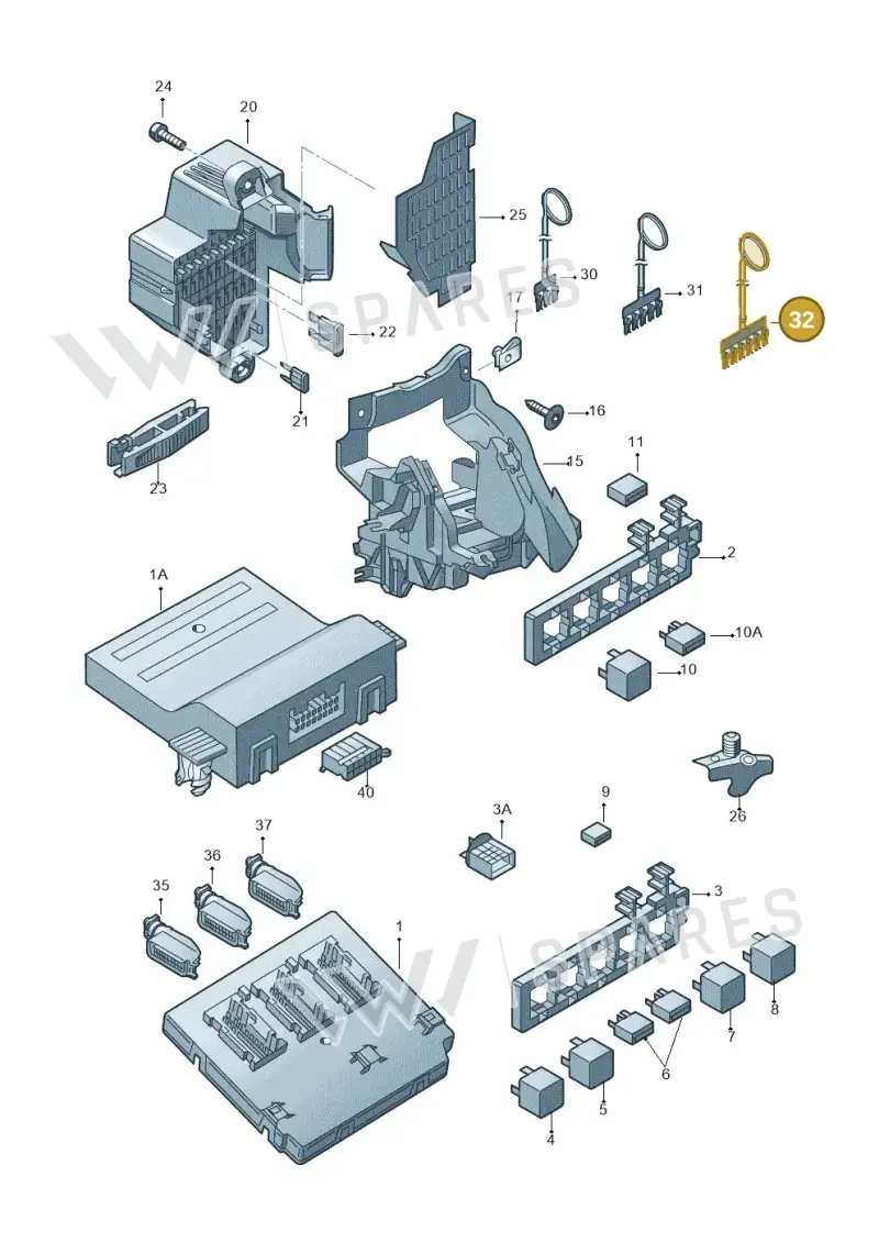1K0937524E — Skoda Superb (2013-2015) diagram 768937000, position 32
