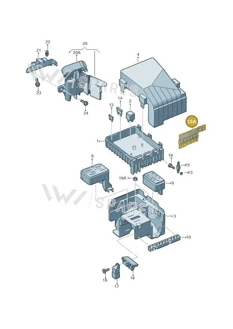 1K0937629 — Skoda Superb (2013-2015) diagram 409937200, position 15A