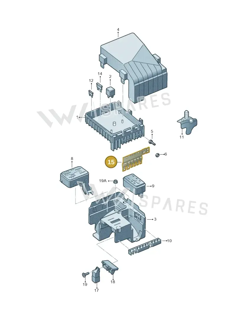 1K0937629 — Skoda Yeti (2013-2017) diagram 666937200, position 15