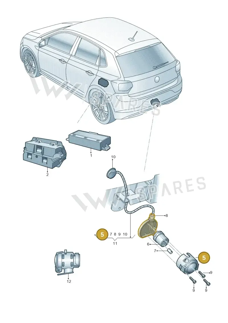 1K0945505 — Skoda Fabia (2021-) diagram 6vn945055, position 5