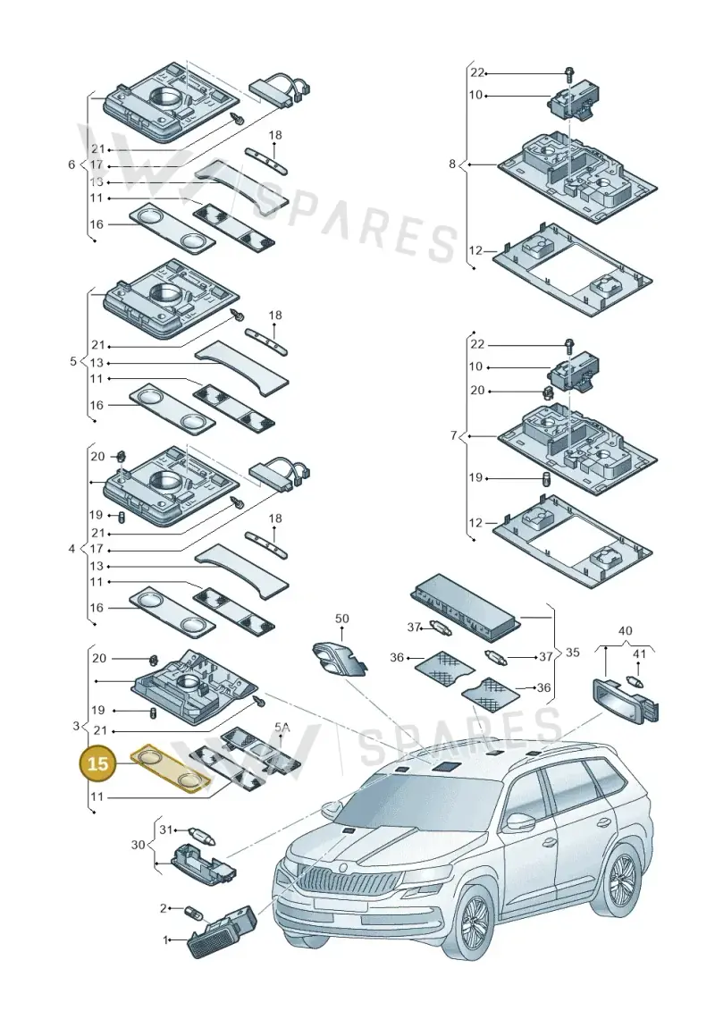 1K0947125N — Skoda Karoq (2017-2022) diagram 834947000, position 15
