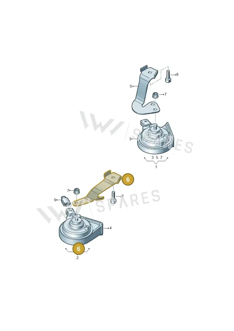 1K0951182G — Skoda Yeti (2013-2017) diagram 419951000, position 6