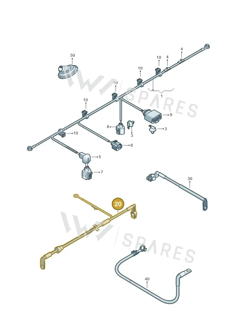 1K0971228M — Skoda Yeti (2013-2017) diagram 419971650, position 20
