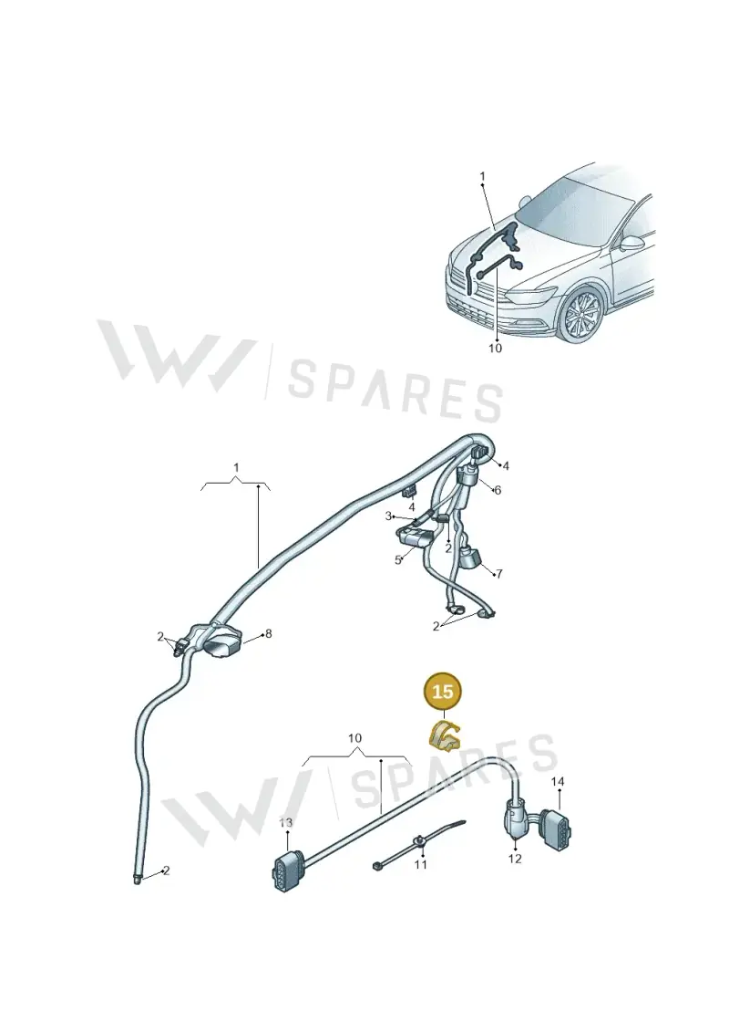 1K0971842A — Skoda Superb Combi (2015-2024) diagram 851972000, position 15