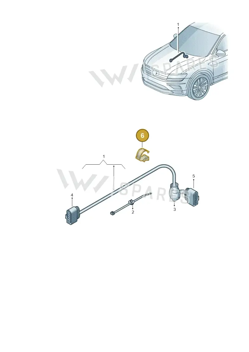 1K0971842A — Skoda Kodiaq (2018-2022) diagram 834971030, position 6