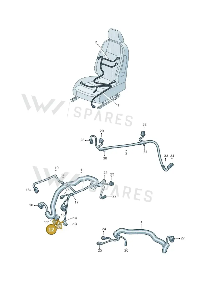 1K0971848L — Skoda Kamiq (2019-) diagram 584972025, position 12