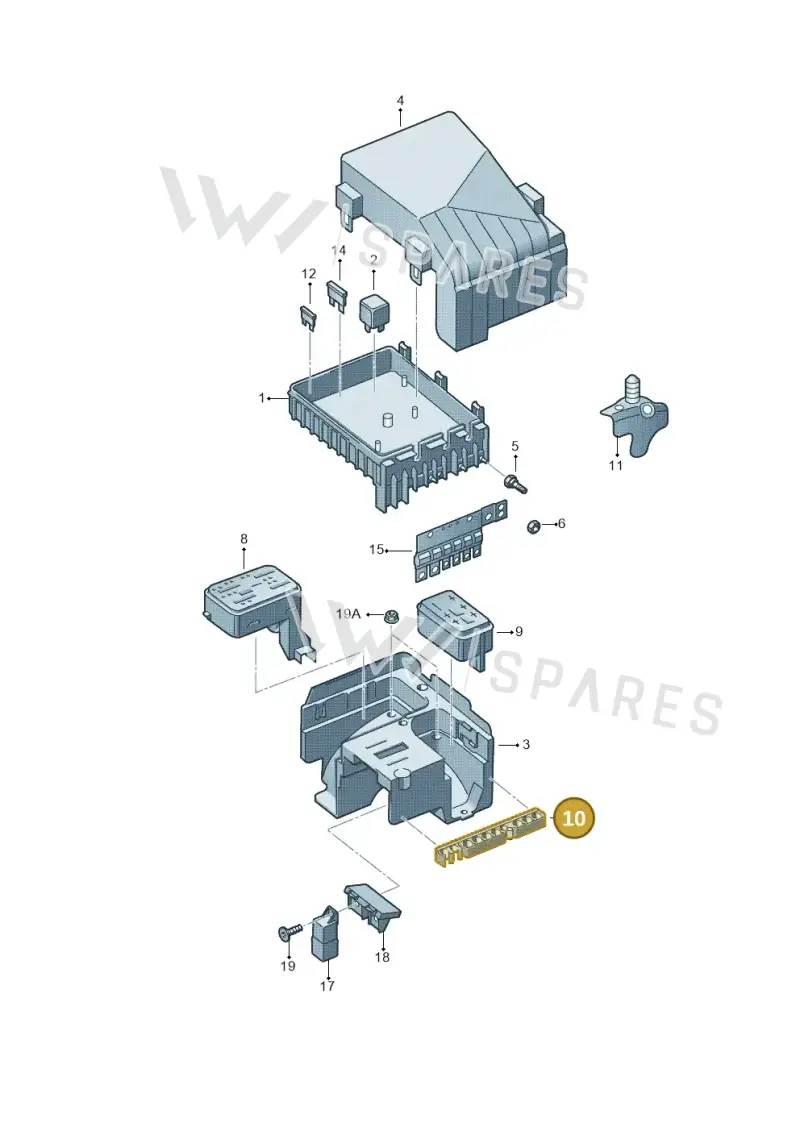 1K0971848S — Skoda Yeti (2013-2017) diagram 666937200, position 10