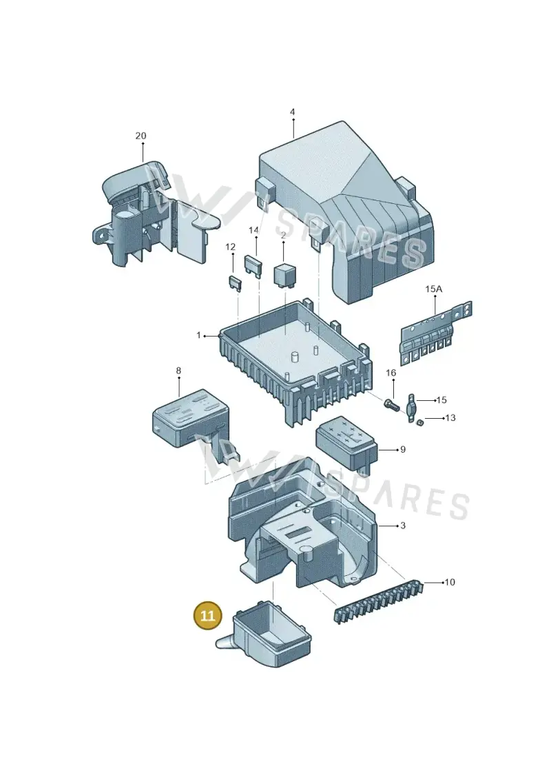 1K0971910B — Skoda Superb Ambition (2009-2015) diagram 617937200, position 11