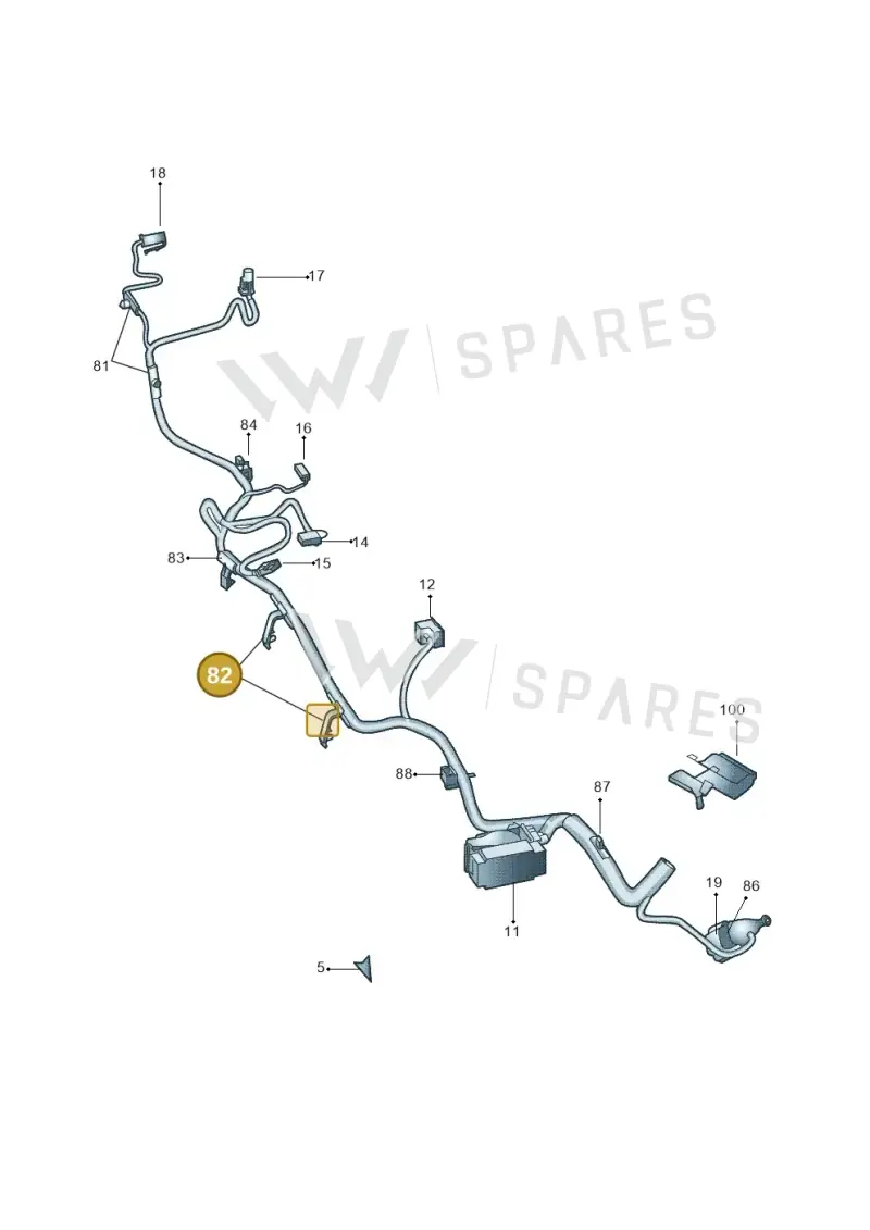 1K0971930C — Skoda Yeti (2013-2017) diagram 666971920, position 82