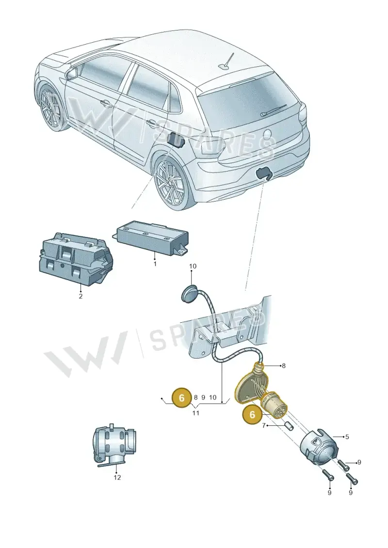 1K0971978 — Skoda Fabia (2021-) diagram 6vn945055, position 6