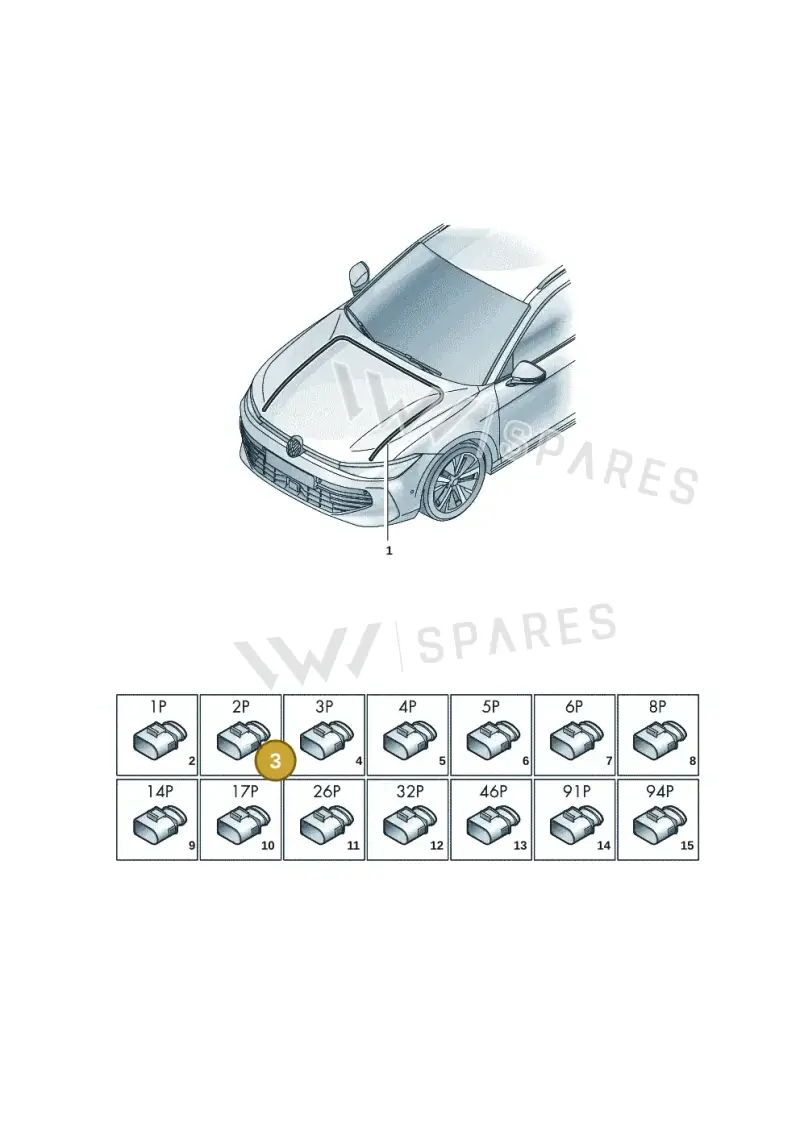 1K0973202 — Skoda Superb Combi (2023-) diagram 3j0971800, position 3