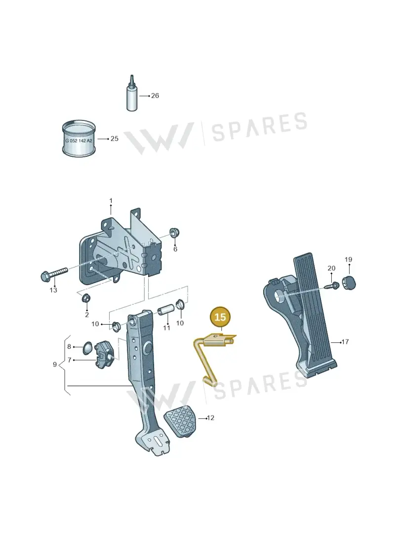 1K1721913K — Skoda Yeti (2013-2017) diagram 632721600, position 15