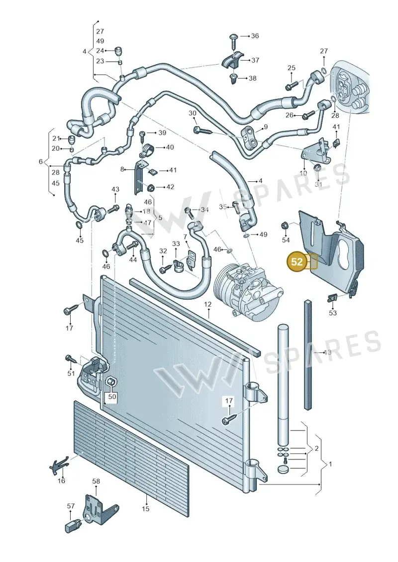 1K1820897 — Skoda Superb (2013-2015) diagram 649260420, position 52